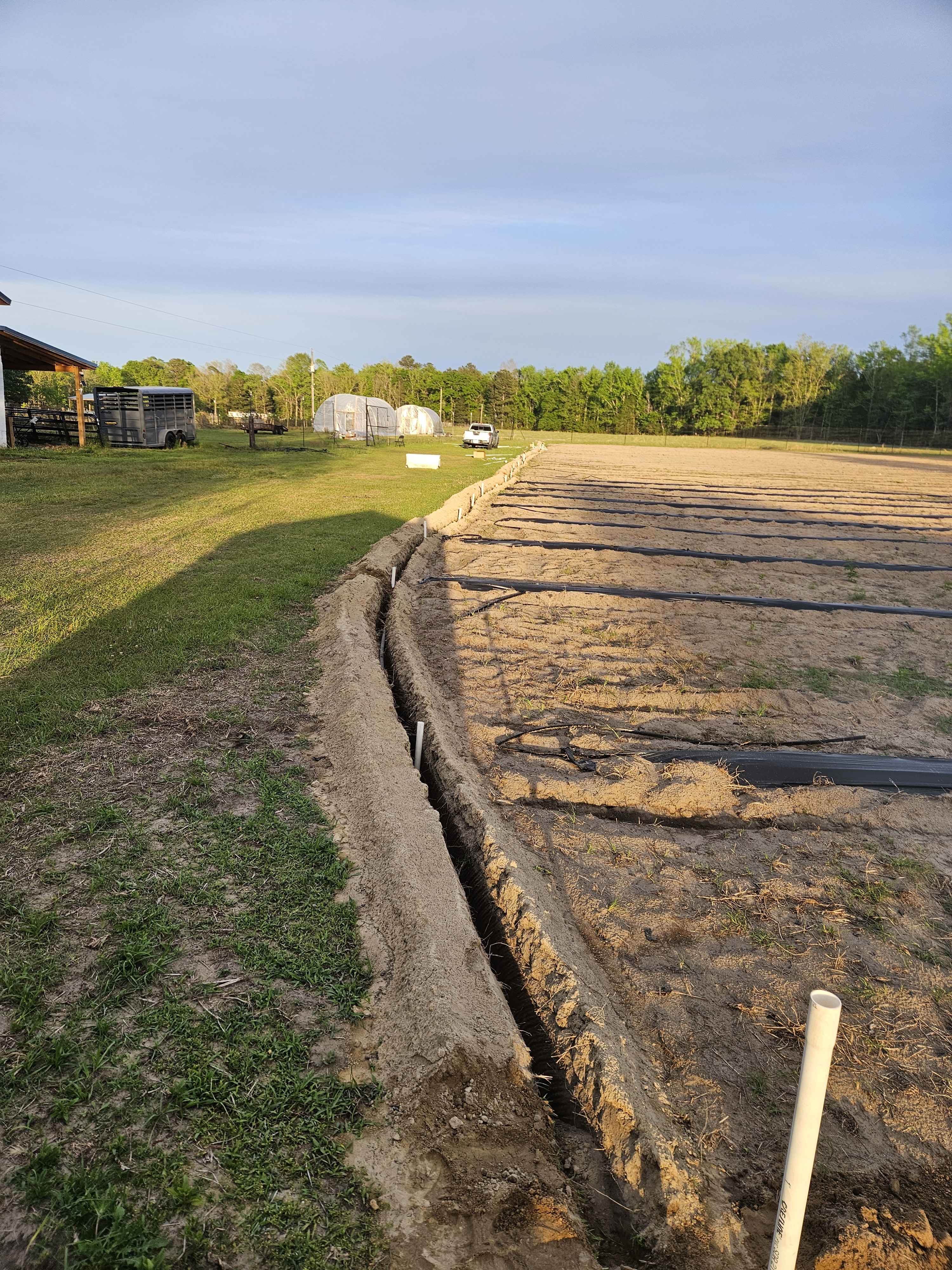 Drip irrigation pipe installation Lowcountry SC by R&F Irrigation